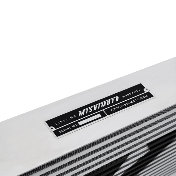 Mishimoto MMINT-UR Universal Silver R Line Intercooler Overall Size: 31x12x4 Core Size: 24x12x4 Inlet / Outle