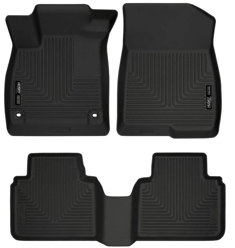 Husky Liners 95741 2018 Honda Accord WeatherBeater Black Front & 2nd Seat Floor Liners