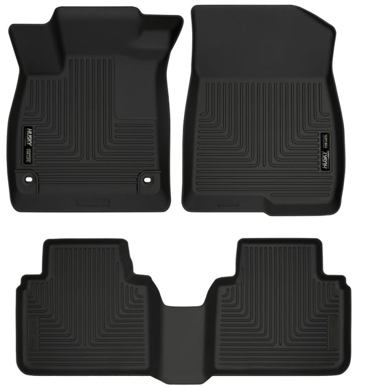 Husky Liners 95741 2018 Honda Accord WeatherBeater Black Front & 2nd Seat Floor Liners