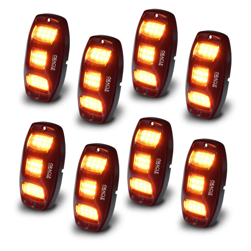 ORACLE Lighting 5895-339-8 Oracle Underbody RGB+W Wheel Well Rock Light Kit - 8 PCS - ColorSHIFT