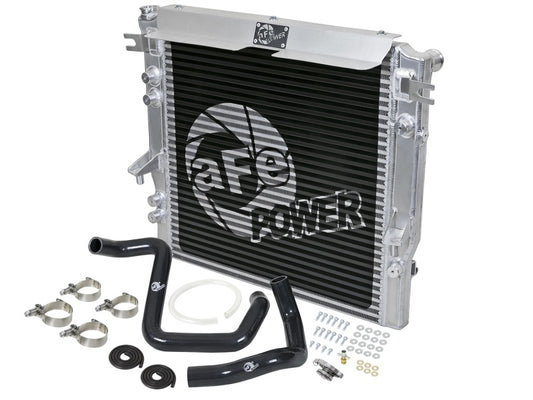 aFe 46-50012-B BladeRunner GT Series Bar and Plate Radiator w/ Black Hoses 12-18 Jeep Wrangler (JK) V6 3.6L