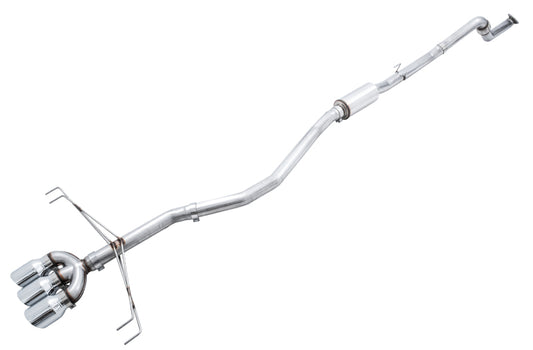 AWE Tuning 3020-52000 2017+ Honda Civic Type R Track Edition Exhaust w/Front Pipe & Triple Chrome Silver Tips