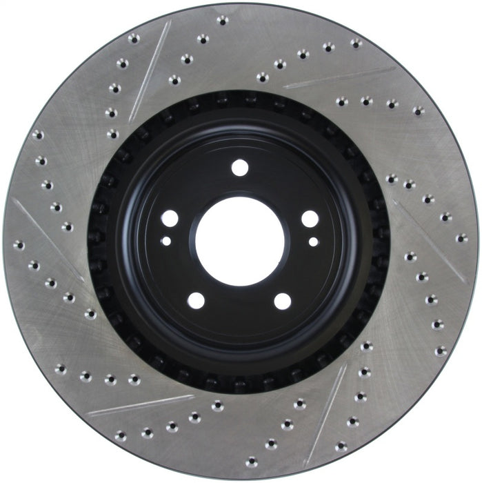Stoptech 127.46076L StopTech Slotted & Drilled Sport Brake Rotor