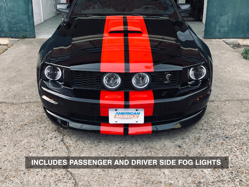 Raxiom 49134 05-12 Ford Mustang GT LED Halo Fog Lights (Smoked)