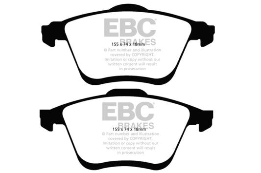 EBC DP31773C 06-09 Mazda 6 2.3 Turbo (Mazdaspeed) Redstuff Front Brake Pads