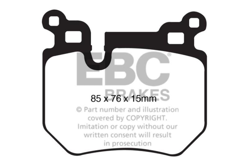 EBC DP31996C 08-10 BMW 135 3.0 Twin Turbo Redstuff Rear Brake Pads