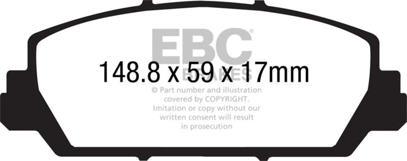 EBC DP41896R 12+ Acura RDX 3.5 Yellowstuff Front Brake Pads