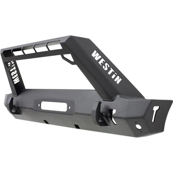 Westin 59-80085 18-19 Jeep Wrangler JL Stubby Front Bumper - Textured Black
