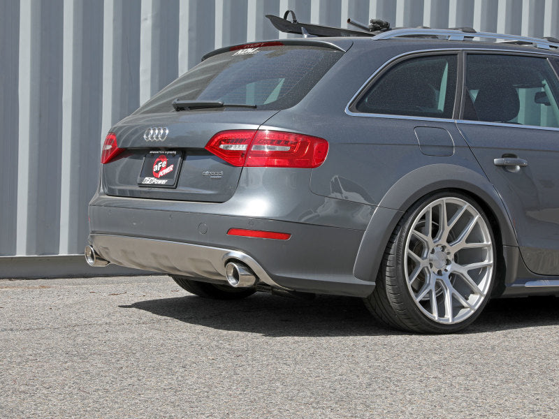 aFe 49-36437-P MACH Force-Xp 13-16 Audi Allroad L4 SS Axle-Back Exhaust w/ Polished Tips