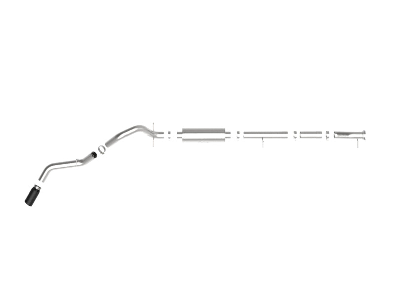 aFe 49-44123-B Apollo GT Series 4in 409SS Cat-Back 20-21 GM 2500/3500HD V8-6.6L L8T - Black Tip