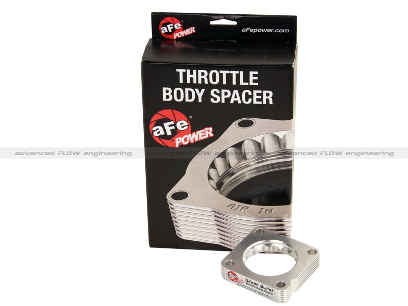 aFe 46-37001 Silver Bullet Throttle Body Spacer 12 Honda Civic Si / 08-12 Honda Accord / 09-12 Acura TSX