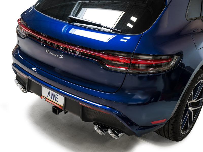 AWE Tuning 3015-42952 2022+ Porsche Macan 2.9TT Touring Edition Catback Exhaust w/ Chrome Silver Tips