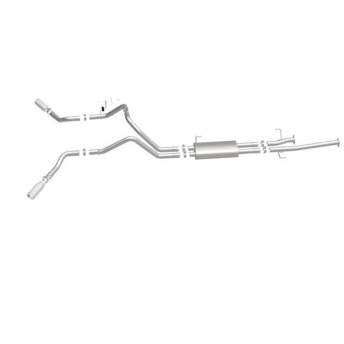 Magnaflow 19232 MagnaFlow Cat-Back 10-15 Toyota Tundra SC LB / CC SB 4.6L/5.7L V8 SS 2.5 Dual Split Rear 4in Tip