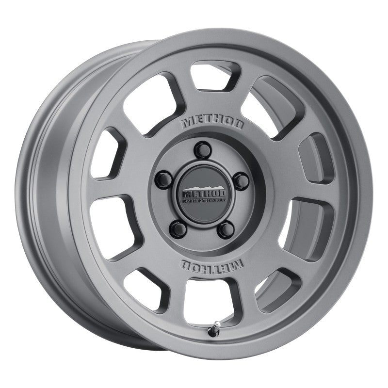 Method Wheels MR70578550800 Method MR705 17x8.5 0mm Offset 5x5 71.5mm CB Titanium Wheel