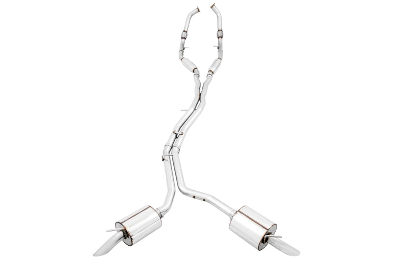 AWE Tuning 3015-31016 Audi B9 SQ5 Resonated Touring Edition Cat-Back Exhaust - No Tips (Turn Downs)