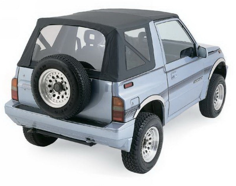 Rampage 98715 1988-1994 Geo Tracker Soft Top OEM Replacement - Black Denim