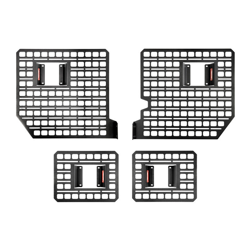 BuiltRight Industries 102005 2015+ Ford F-150 / Raptor Full Bedside Rack - 4pc Set