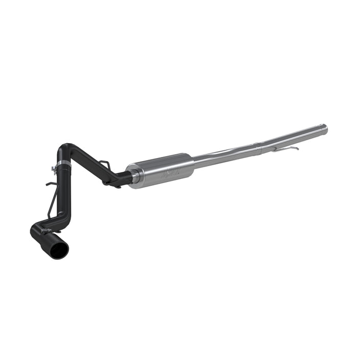 MBRP S5087BLK 2019 Chevrolet/GMC 1500 Silverado/Sierra 4.3L & 5.3L 3 in Cat Back, Single Side (Black Coated)
