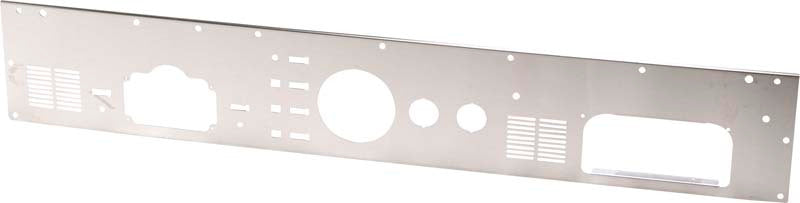 Kentrol 30562 76-86 Jeep CJ Dash Panel Without Radio Opening Brushed Silver