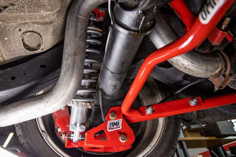 UMI Performance 4057-175 64-72 GM A-Body Rear Coilover Brackets Bolt In (175LB Spring Rate)