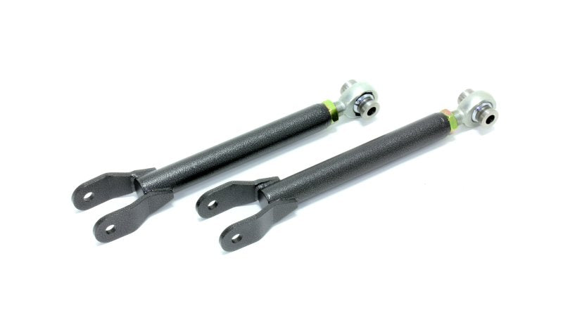 BMR Suspension TCA033H BMR 10-15 5th Gen Camaro Trailing Arms Rear w/ Single Adj. Rod Ends - Black Hammertone