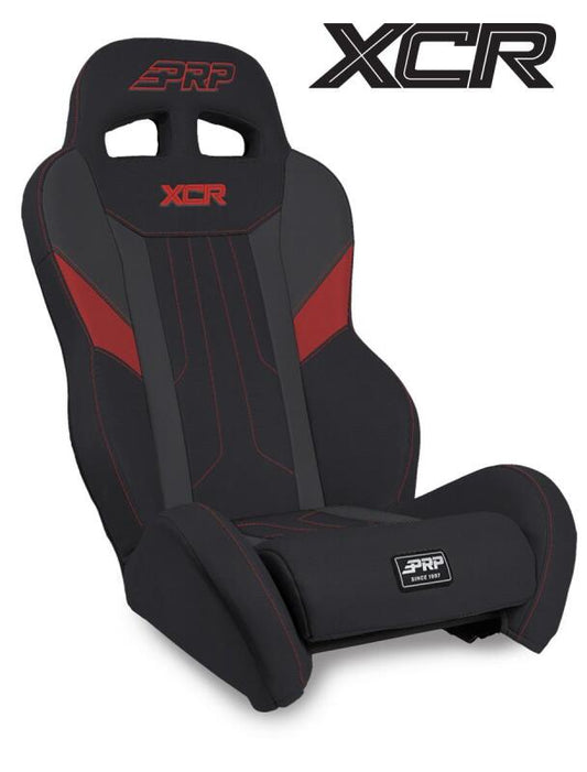 PRP Seats A8001-PORXP-204 PRP Polaris RZR XCR Suspension Seat Black & Red