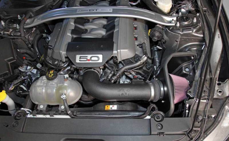 K&N Engineering 63-2590 K&N 2015 Ford Mustang GT 5.0L V8 F/I Performance Intake Kit