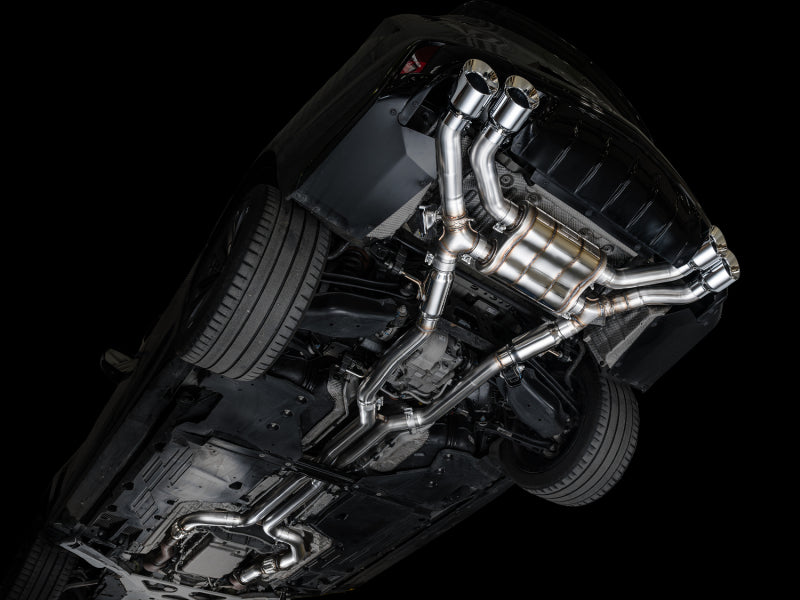 AWE Tuning 3025-42436 2021+ Cadillac CT4-V Blackwing SwitchPath Exhaust - Chrome Silver Tips