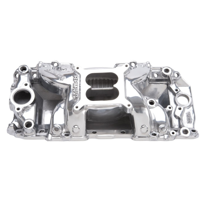 Edelbrock EDE75621 BBC Performer RPM A/G Manifold- R/P- Polished