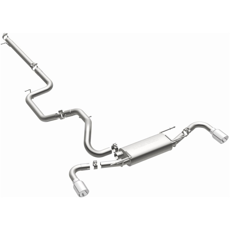 Magnaflow 15146 MagnaFlow 10-12 Mazda 3 L4 2.5L Hatchback Split Rear Exit Stainless Cat Back Performance Exhaust