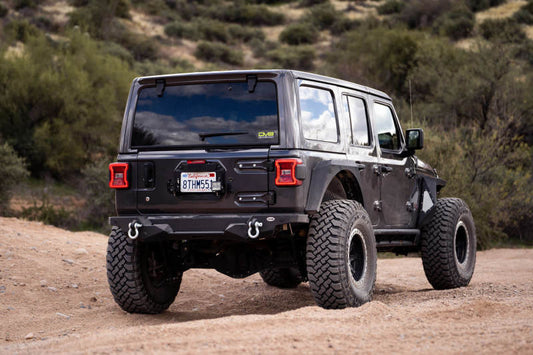 DV8 Offroad TSJL-03 18-22 Jeep Wrangler JL Spare Tire Delete Kit w/Light Mounts
