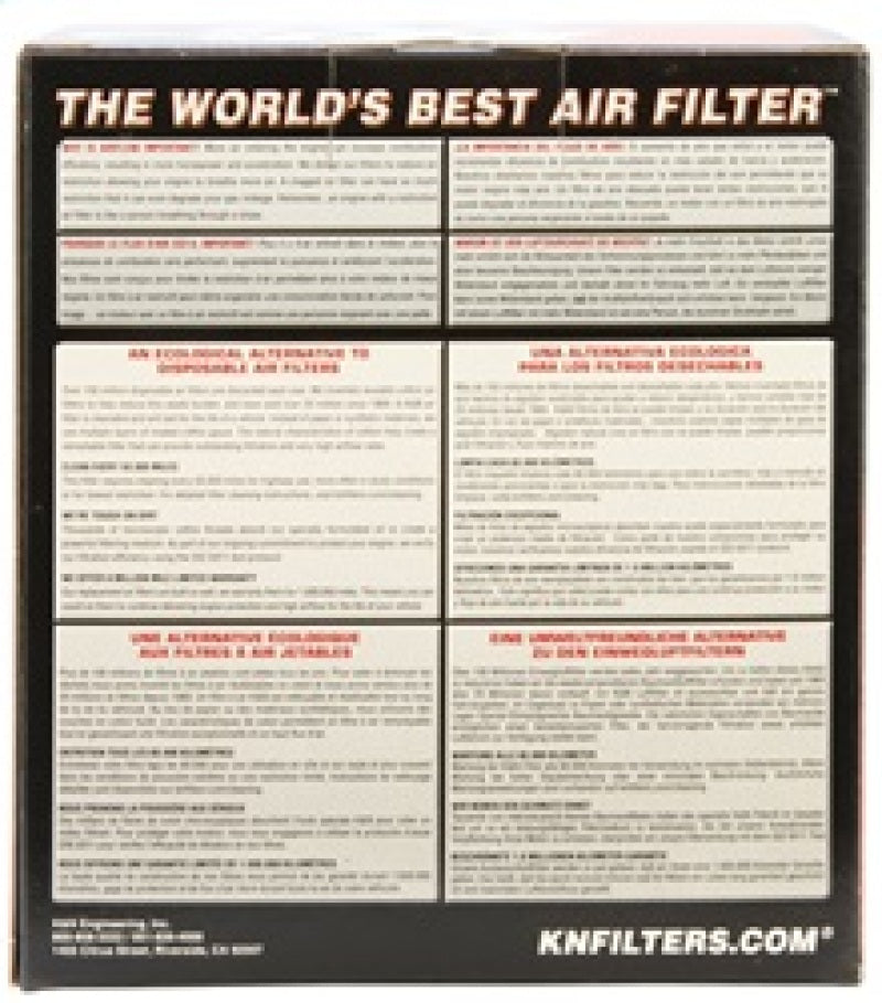 K&N Engineering RU-2922 K&N Filter Universal Filter 2 3/4 inch Dual Flange GSXR Oval (2/Box)