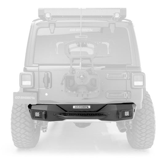 Go Rhino 371100T 18-20 Jeep Wrangler JL/JLU Rockline Rear Stubby Bumper