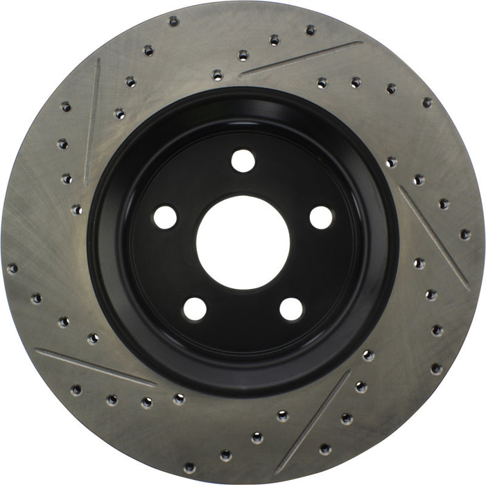 Stoptech 127.58008L StopTech 11-12 Dodge Durango Sport Drilled & Slotted Front Driver-Side Brake Rotor