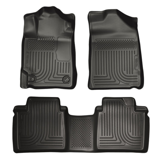 Husky Liners 98511 07-11 Toyota Camry (All) WeatherBeater Combo Black Floor Liners (One Piece for 2nd Row)
