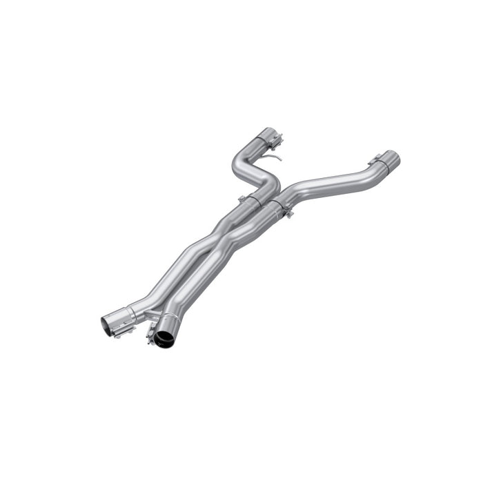 MBRP S4501304 21-23 BMW M4 G82 / M3 G80 3.0L T304 Stainless Steel 3in Resonator Bypass X-Pipe