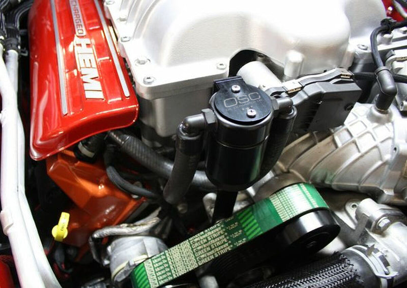 J&L 3060P-B 15-25 Dodge Hellcat/Demon 6.2L Hemi Passenger Side Oil Separator 3.0 - Black Anodized