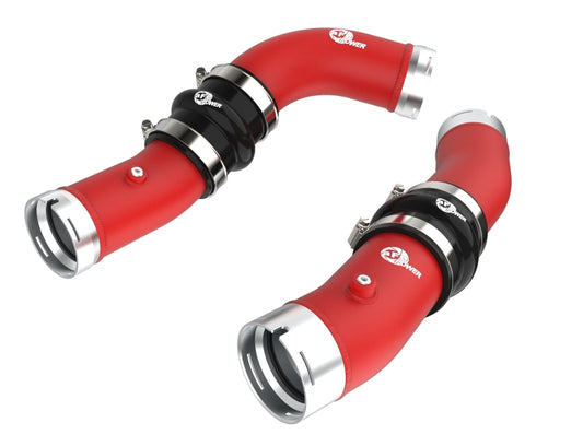 aFe 46-20724-R 2024+ Toyota Tacoma BladeRunner 2.5in & 3in Aluminum Hot & Cold Charge Pipe Kit - Red
