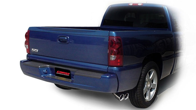 CORSA Performance 14279 Corsa 2003-2007 Chevrolet Silverado Short Bed SS 6.0L V8 Polished Sport Cat-Back Exhaust