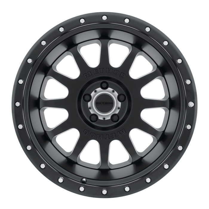 Method Wheels MR60529058512N Method MR605 NV 20x9 -12mm Offset 5x150 110.5mm CB Matte Black Wheel