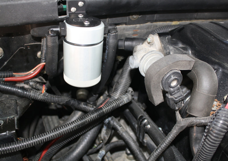 J&L 3027P-C 99-04 Ford Lightning Passenger Side Oil Separator 3.0 - Clear Anodized