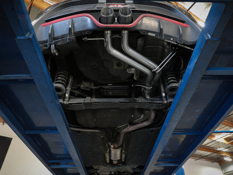 aFe 49-37019-L Takeda 13-17 Hyundai Veloster L4-1.6L 2-1/2in 304 SS Axle-Back Exhaust w/ Blue Flame Tips