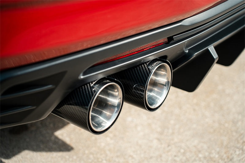 CORSA Performance 21789CF Corsa 2016-2024 Chevrolet Camaro SS / ZL1 Valved Axle-Back Exhaust w/ Carbon Fiber Quad Tips