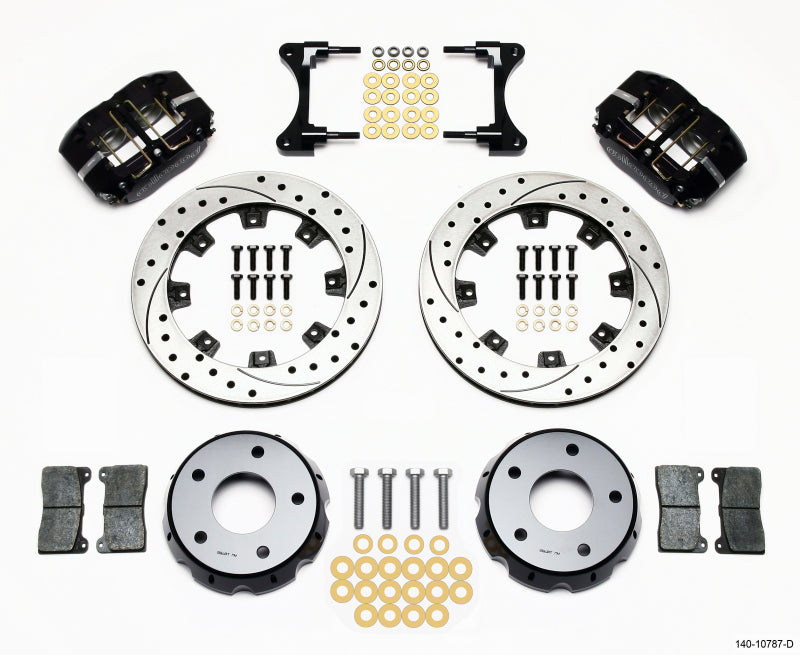 Wilwood 140-10787-D Dynapro Radial Front Drag Kit 11.75in Vented Drilled 98-02 Camaro/Firebird