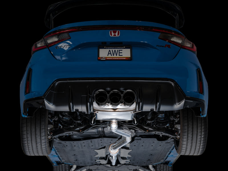 AWE Tuning 3015-53287 2023 Honda Civic Type R FL5 Touring Edition Exhaust w/ Triple Diamond Black Tips