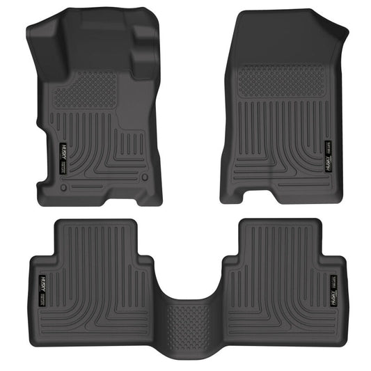 Husky Liners 98401 08-12 Honda Accord (4DR) WeatherBeater Combo Black Floor Liners (One Piece for 2nd Row)