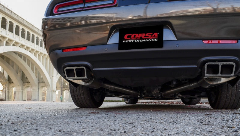 CORSA Performance 14994 Corsa 2015-2023 Dodge Challenger SRT / Scat Pack / R/T 6.4L Polished Xtreme Cat-Back Exhaust