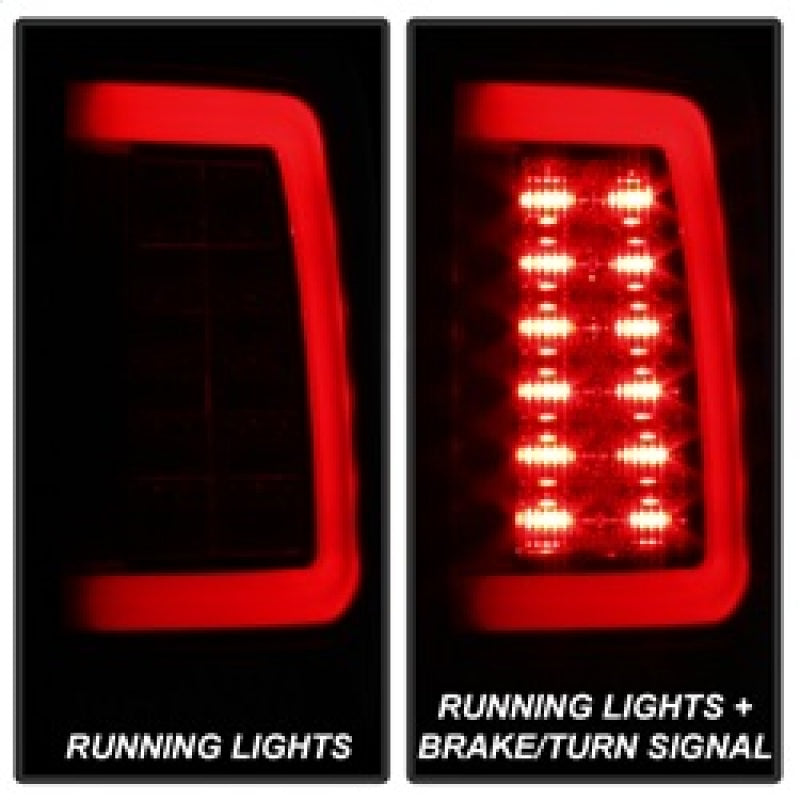 SPYDER 5084033 Spyder 09-16 Dodge RAM 1500 Light Bar LED Tail Lights - Black Smoke ALT-YD-DRAM09V2-LED-BSM