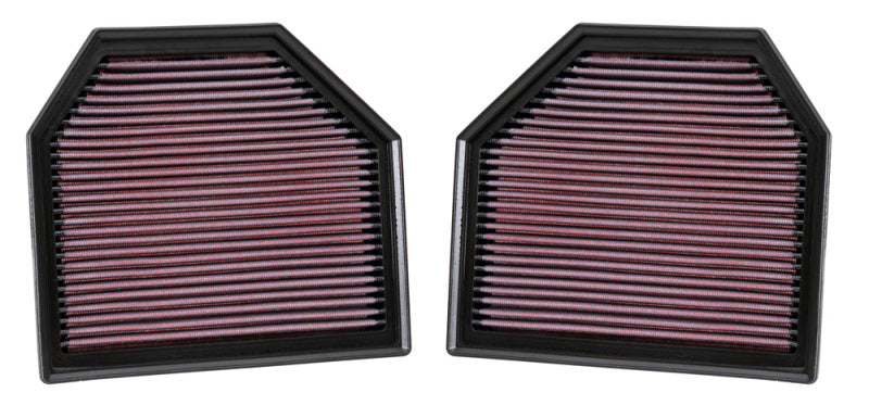 K&N Engineering 33-2488 K&N Replacement Air Filter for 11-14 BMW M5/M6 4.4L V8 / 2015 M4/M3 3.0L I6 (2 per box)