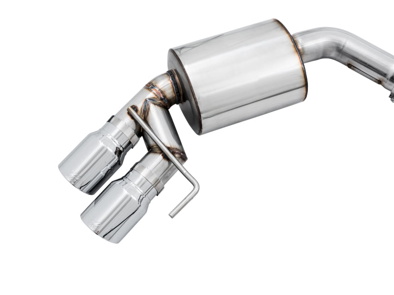 AWE Tuning 3015-42102 2018+ Ford Mustang GT (S550) Cat-back Exhaust - Touring Edition (Quad Chrome Silver Tips)